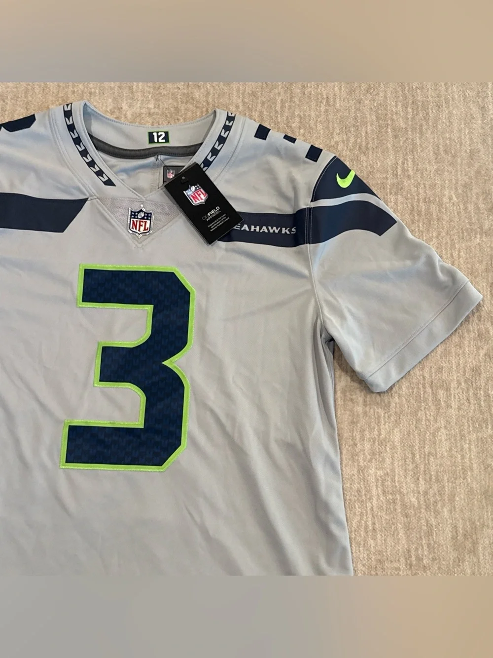 Men’s Size Medium Russell Wilson Seattle Seahawks Vapor Limited Game Jersey NEW